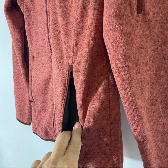 LL Bean Sweater Fleece Full-Zip Long Sleeve Front Pockets Chest Logo Jacket XS - Picture 9 of 15